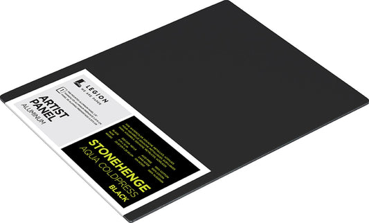Panneaux d'artiste en aluminium noir Stonehenge Aqua 8" x 10"