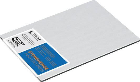 Panneau en aluminium blanc Stonehenge Aqua Cold Press 12,7 cm x 17,78 cm