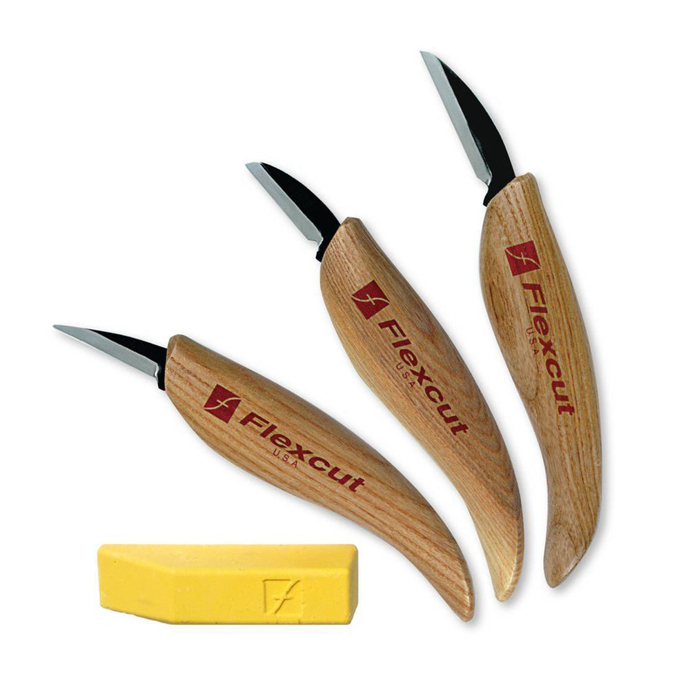 Flexcut 3-Knife Starter Set of 3