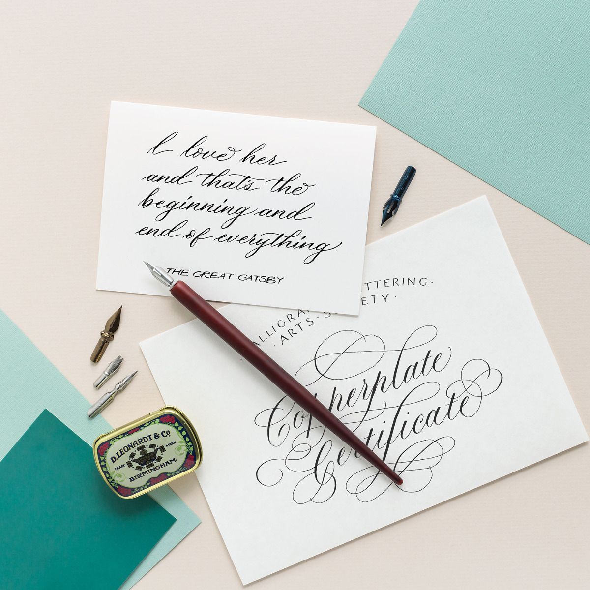 Manuscript Leonardt Copperplate & Shadow