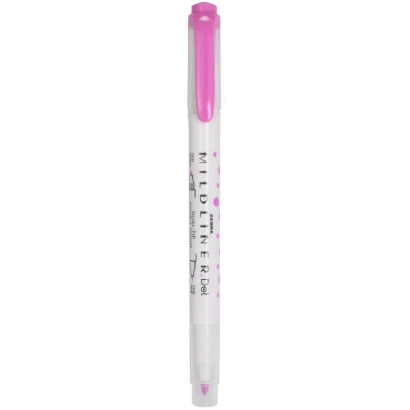 Lot de 10 surligneurs double pointe Zebra Mildliner DOT