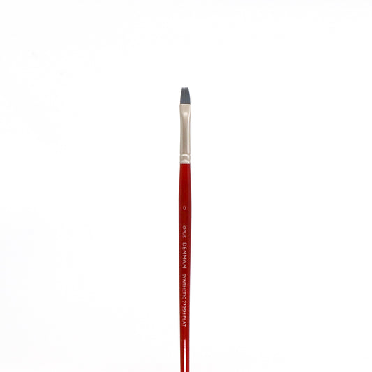 Opus Denman Acrylic Brushes Short Handle - Flat