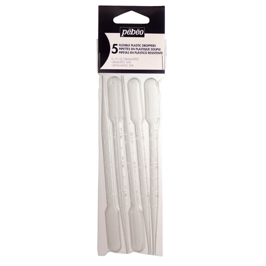 Pebeo Flex Plastic Droppers - Set of 5