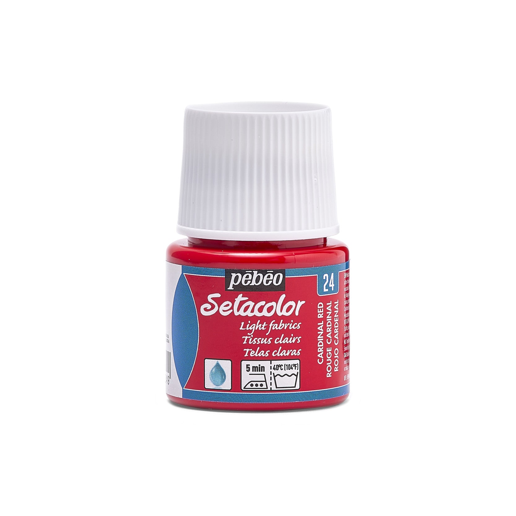 Pebeo Setacolor Opaque Fabric Paint, 45ml, Red