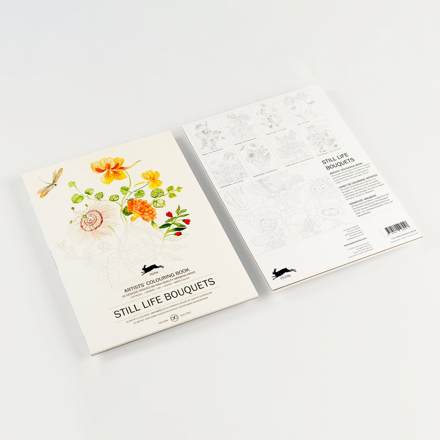 Pepin Press Artists' Colouring Book - Floral Images