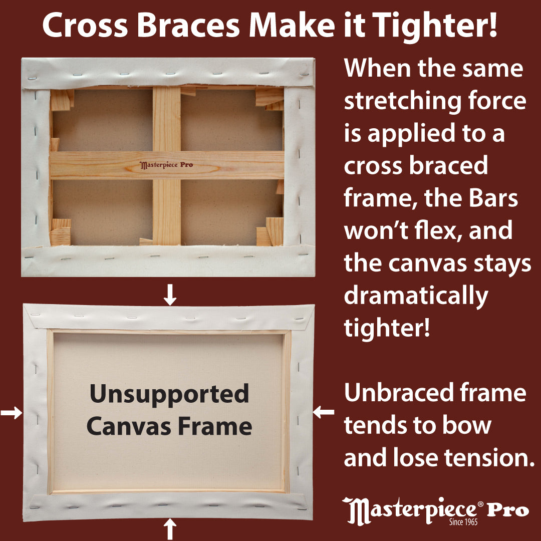 Masterpiece Monet Pro Mono Lake Pre-Stretched Canvas (Raw 6.9oz Belgian Linen)