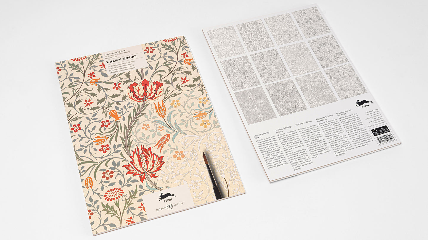 Livre de coloriage d'artistes Pepin Press - William Morris