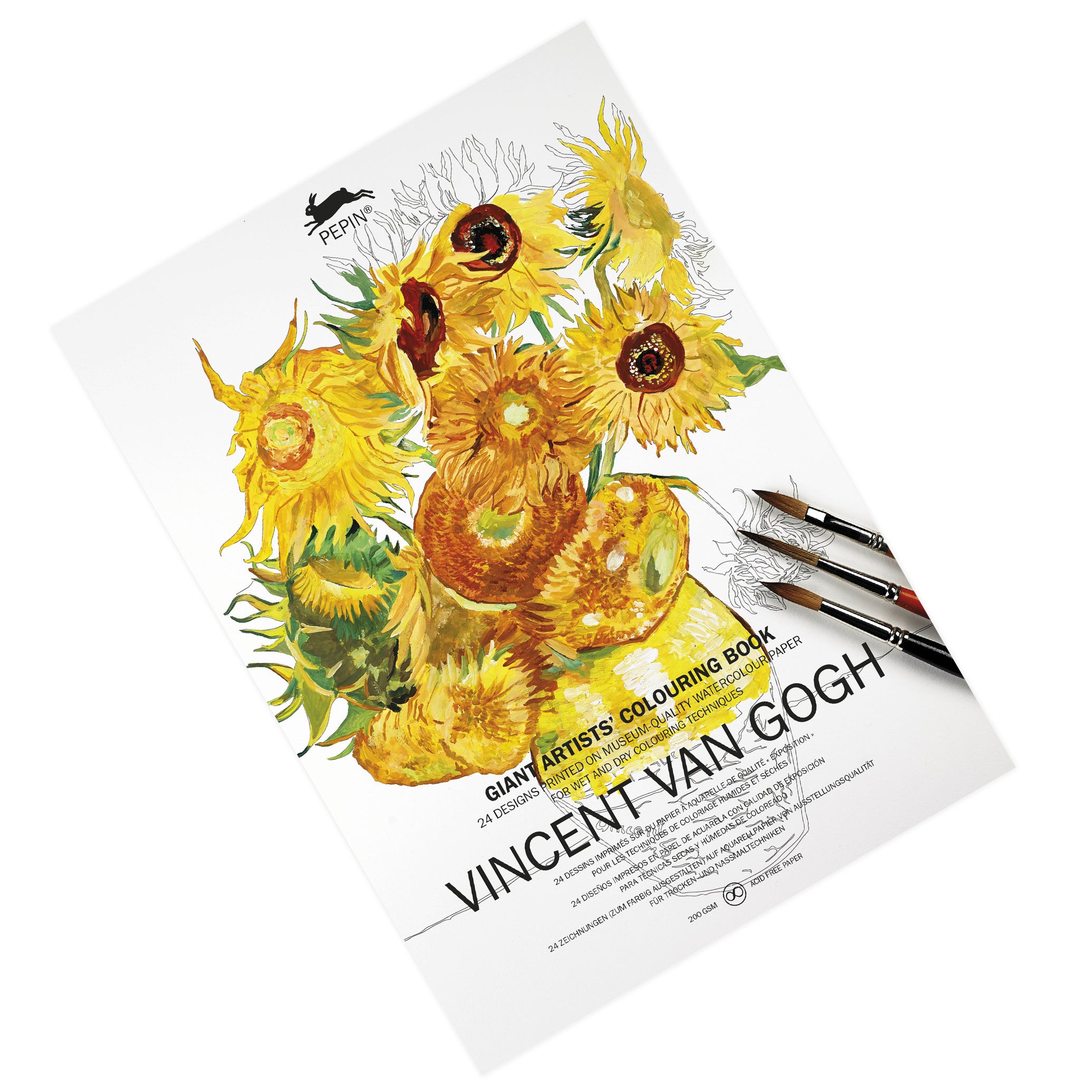 Pepin Press Giant Artists Colouring Book Vincent Van Gogh