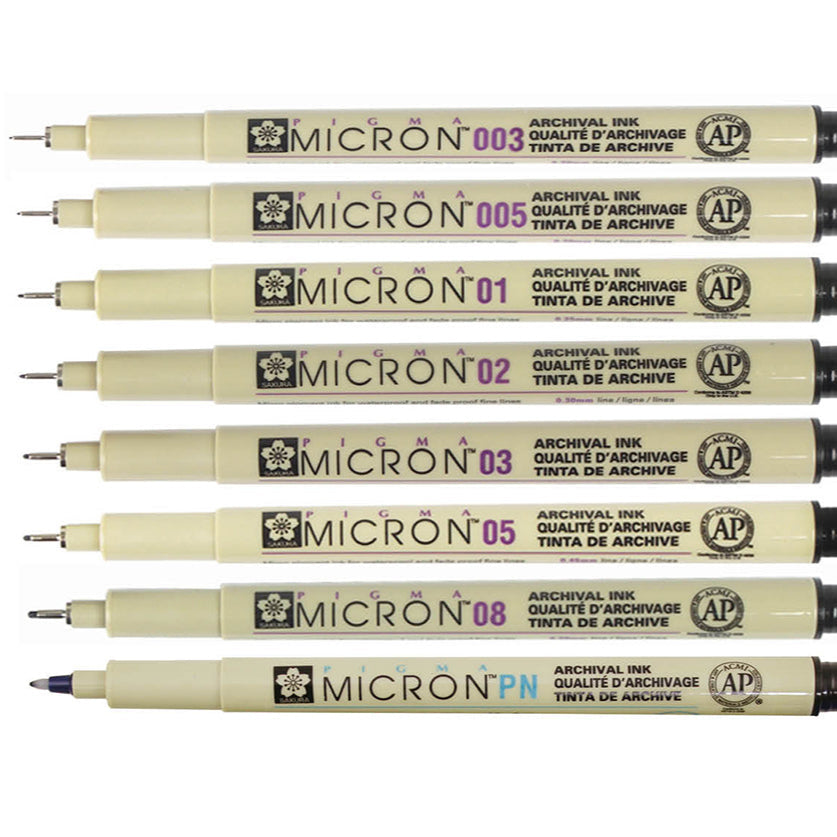 Sakura Pigma Micron Pens Black – Opus Art Supplies