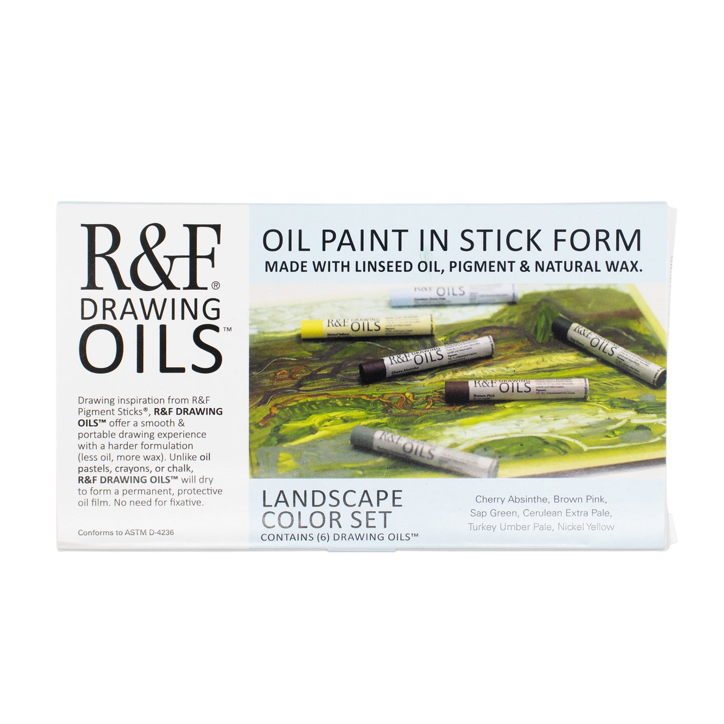 R&F Drawing Oil Color Set of Six - Landscape