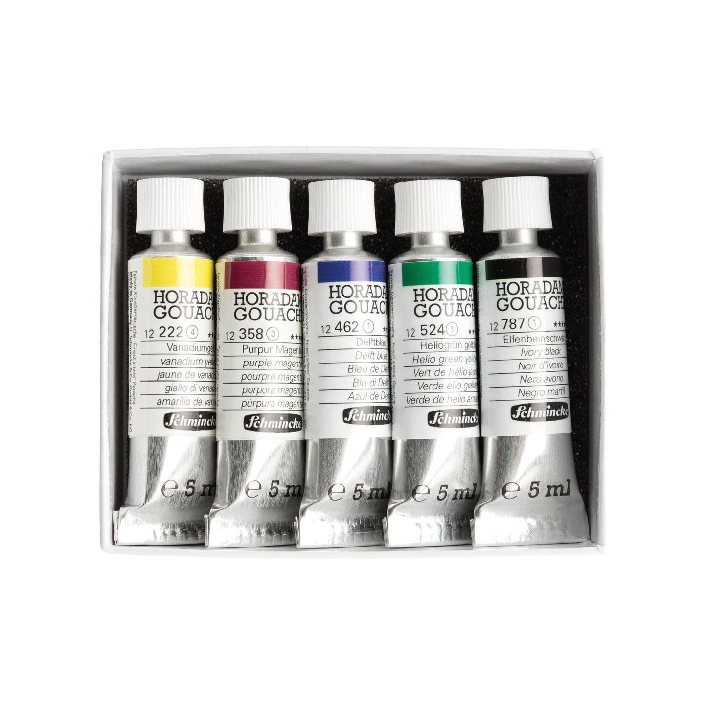 Schmincke HORADAM Gouache Northern Lights Set, colour swatches