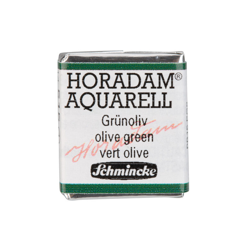 Schmincke HORADAM AQUARELL Watercolour Half Pan - Greens