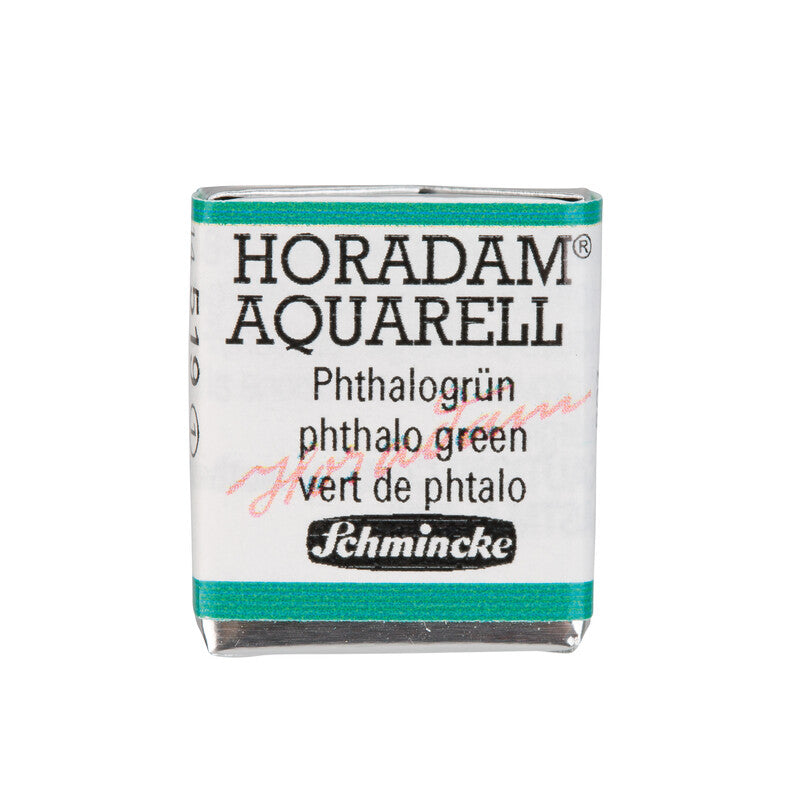 Schmincke HORADAM AQUARELL Watercolour Half Pan - Greens
