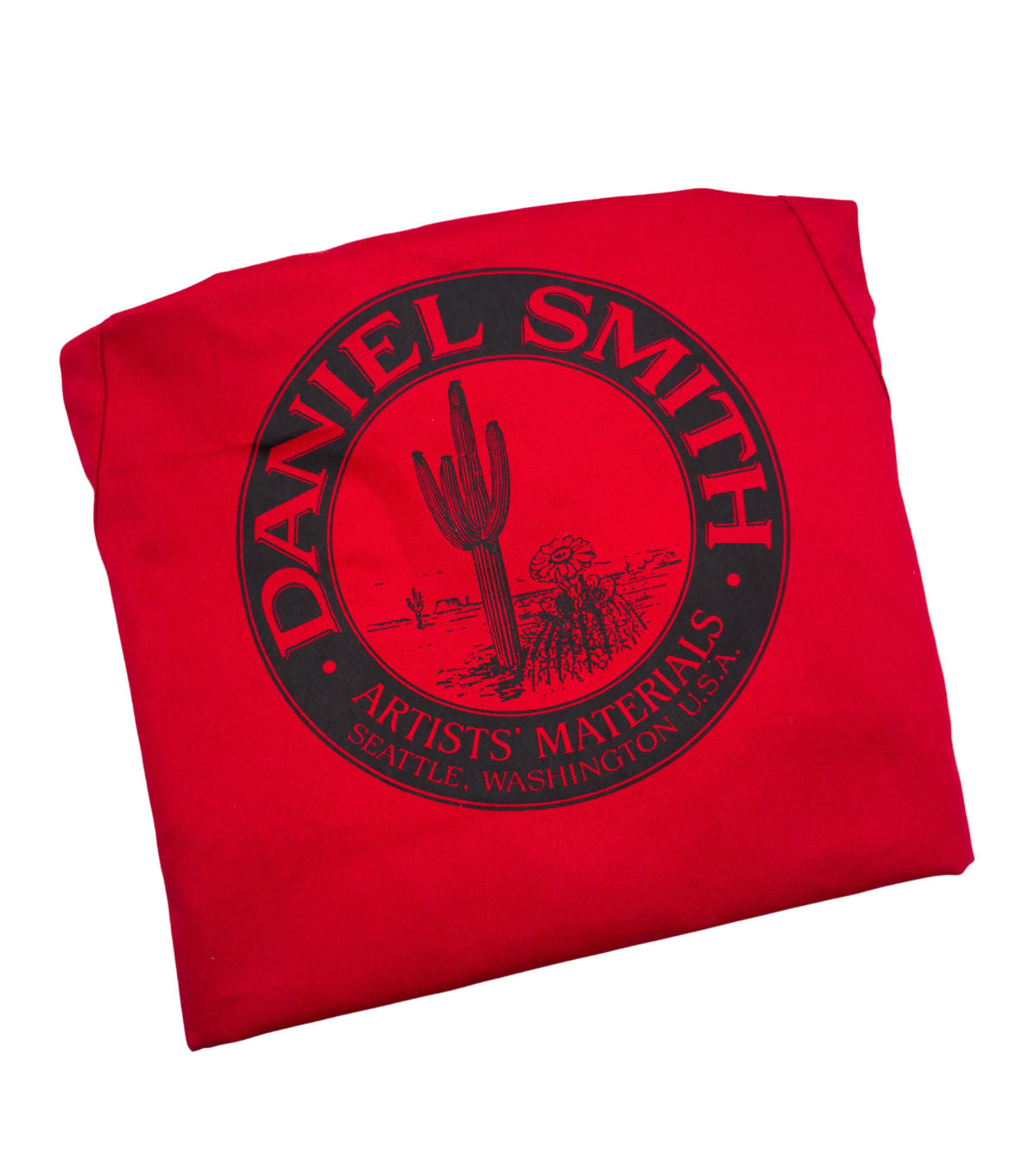 Daniel Smith Red Cotton Apron with Logo (Promotional Gift)