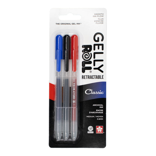 Sakura Retractable Gelly Roll Pen - Classic Set of 3