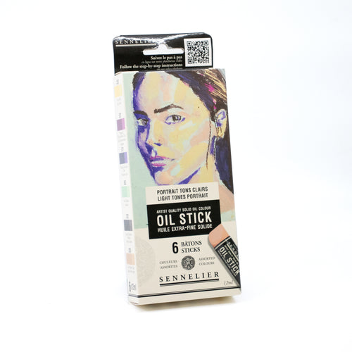 Sennelier Oil Stick Mini Light Tones Portrait Set of 6