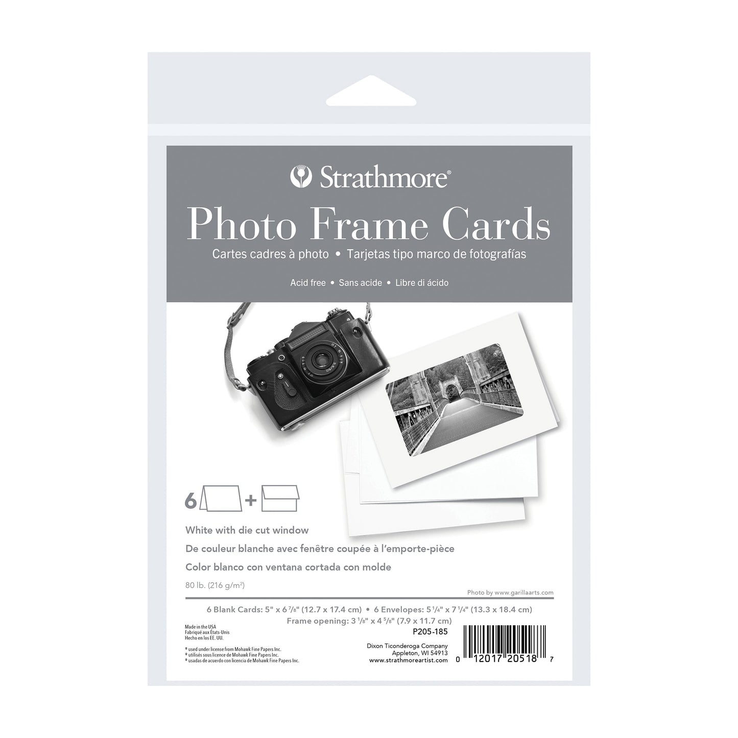 Strathmore Photo Frame Cards White Pack of 6 - 5" x 6 7/8"