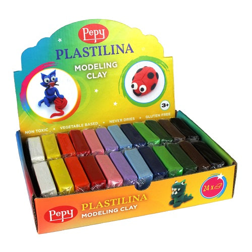Pepy Plastilina Modeling Clay Set of 24 (2 x 12 Colours) – Opus