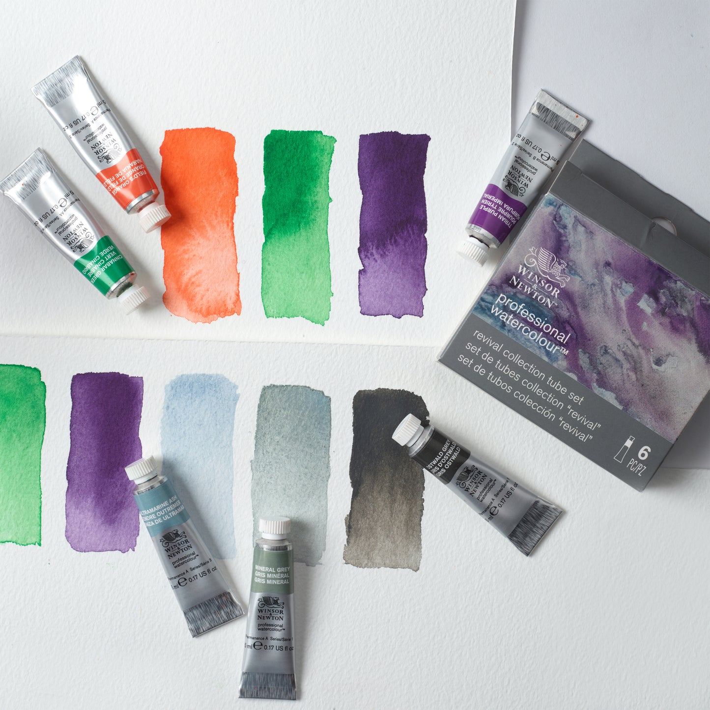 Winsor & Newton Professional Watercolour Set of 6 Revival Collection