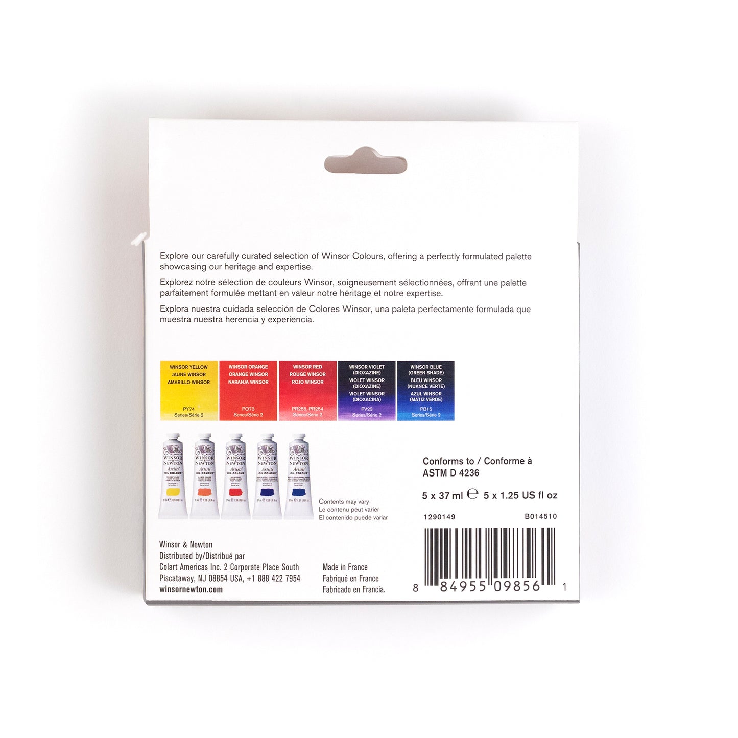 Winsor & Newton Artists' Oil Colours - Winsor Set of 5