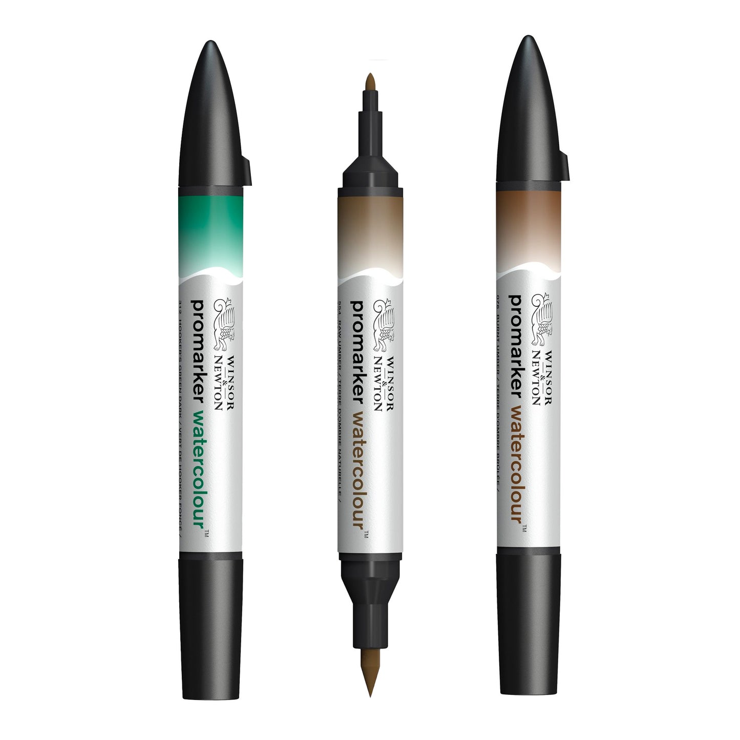 Winsor & Newton Promarker Watercolour - Brown or Green