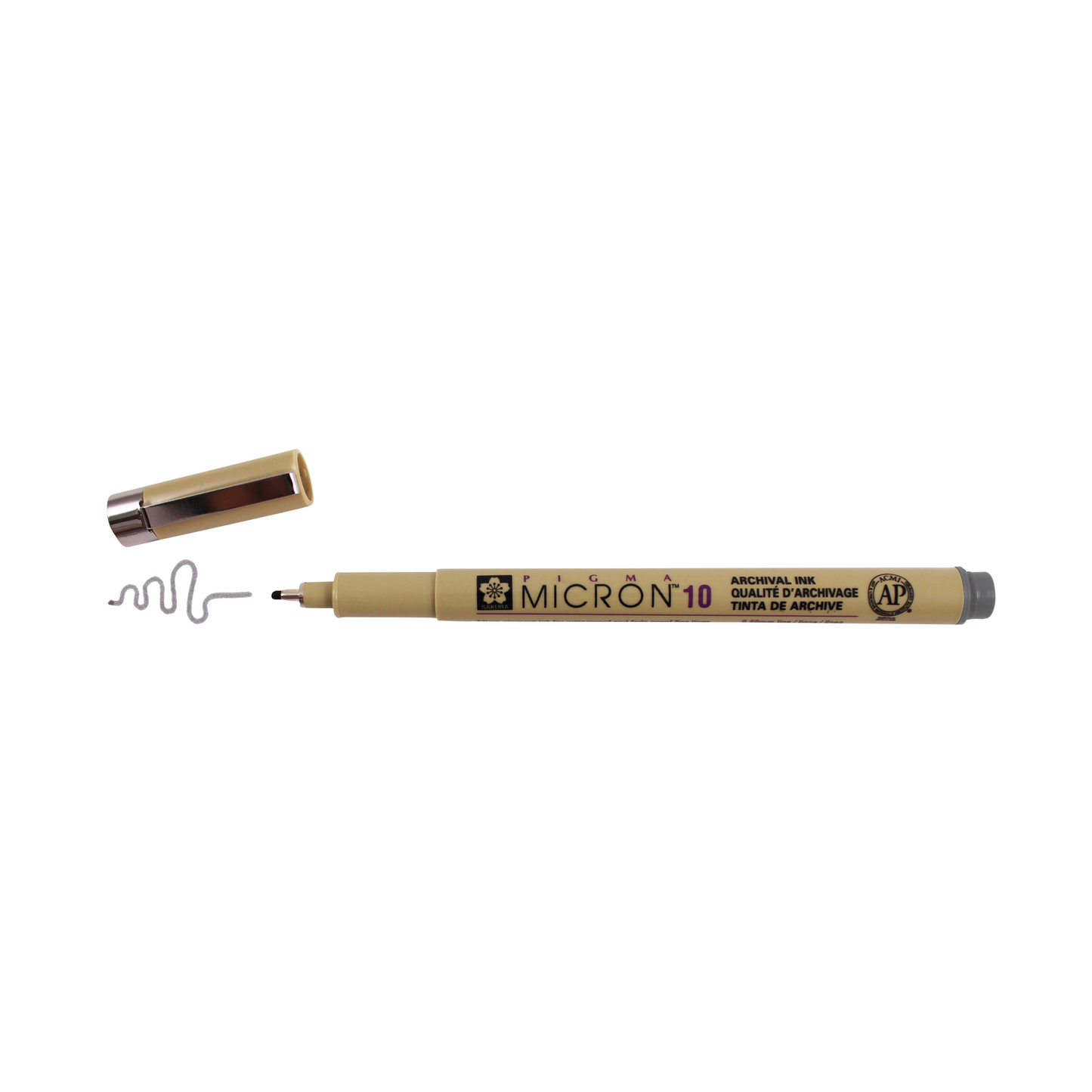 Sakura Pigma Micron Pen - Cool Gray, 10 point, cap off