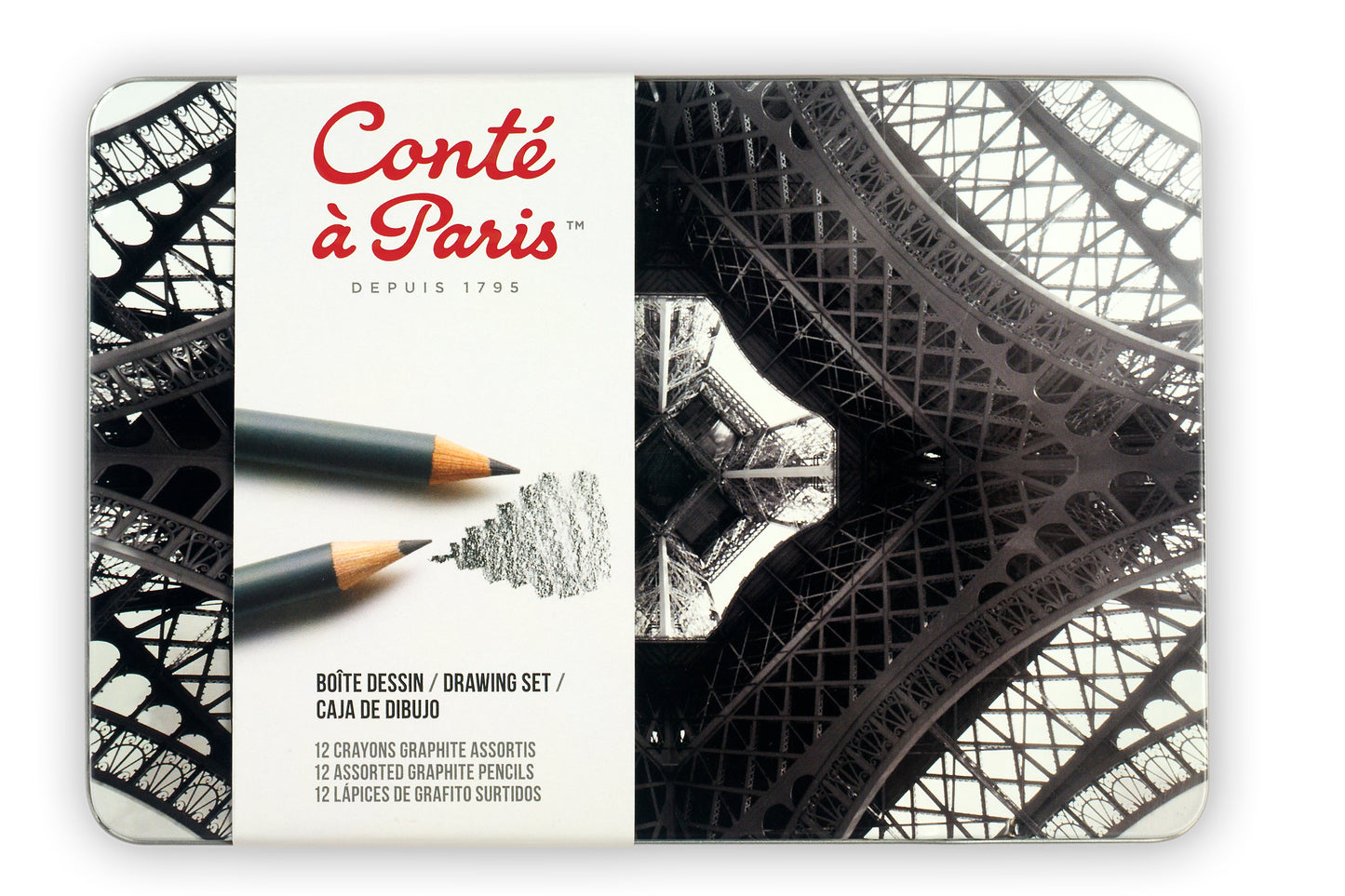 Conte a Paris Drawing Pencil Graphite Set of 12