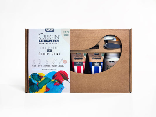 Pébéo Origin Acrylics Equipment Kit 12 Piece Set