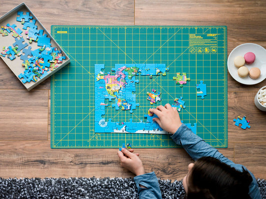 OLFA Double Sided Rotary Mat Green 18" x 24"