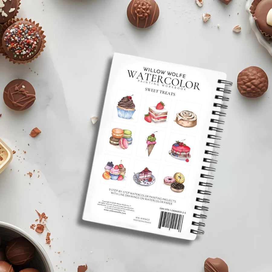 Willow Wolfe Watercolor Workbook - Sweet Treats