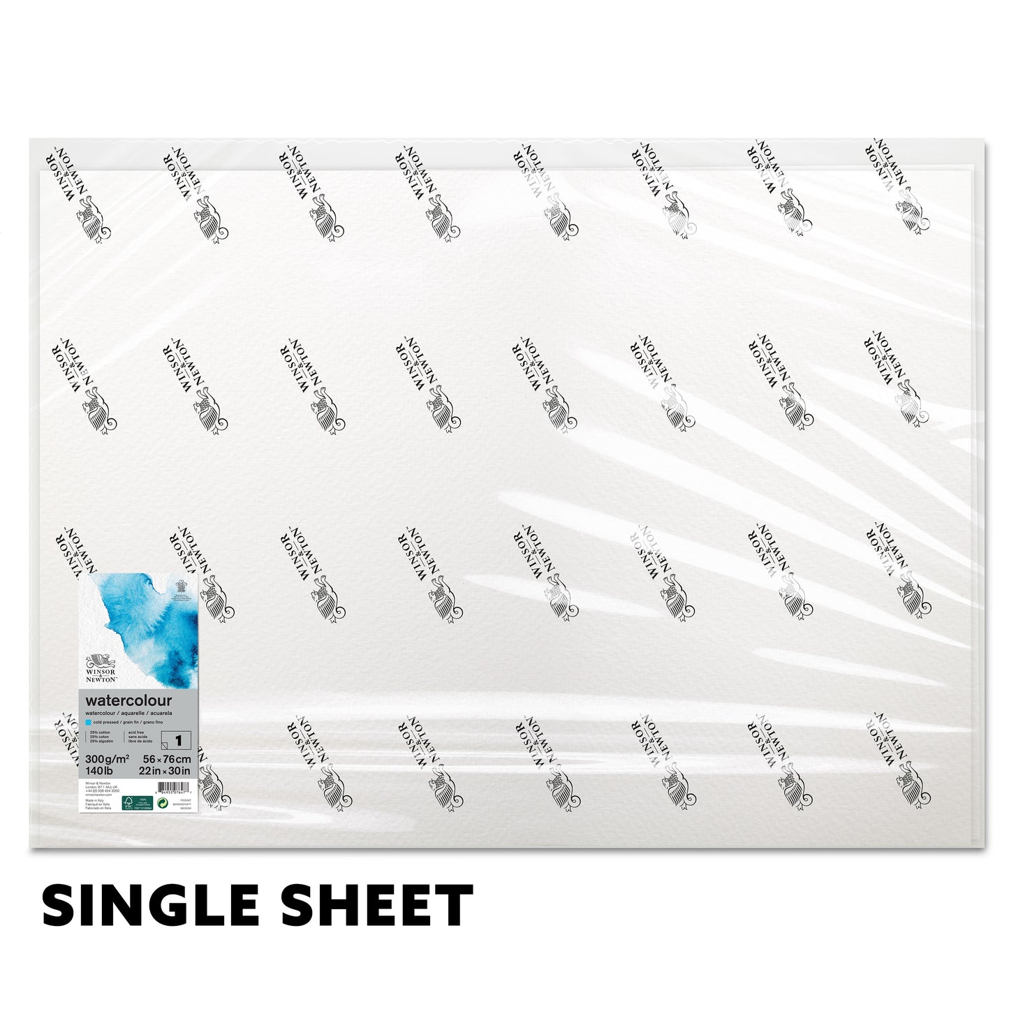 Winsor & Newton Watercolour Paper 22" x 30" - 140lb Cold-Pressed