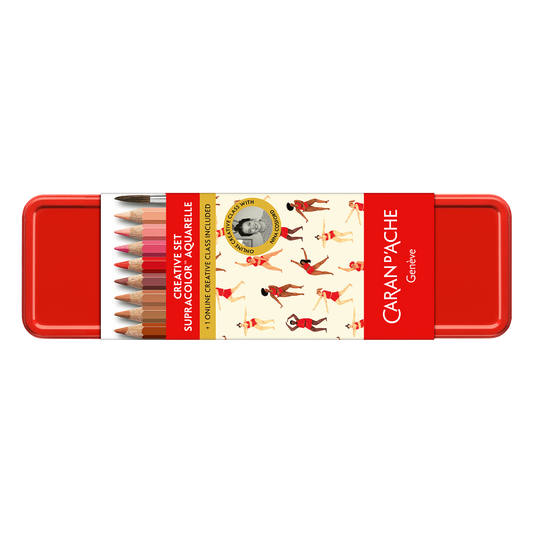 Caran d'Ache Creative Set of 13 pieces including Brush + Online Course - Nina Cosford