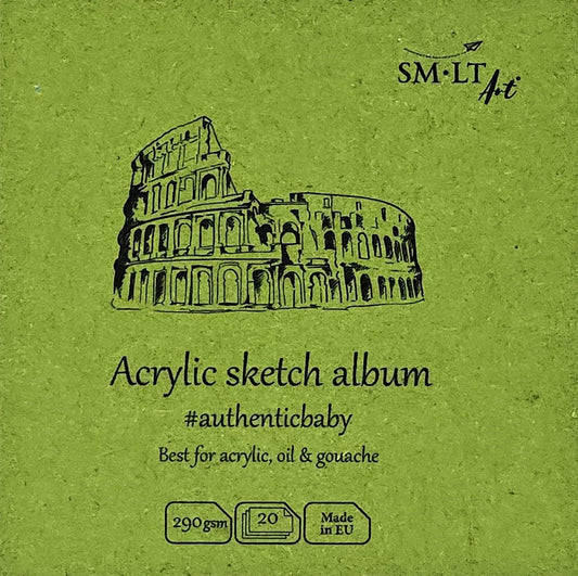 SM•LT #Authenticbaby Acrylic Sketch Album – 3.5" x 3.5"