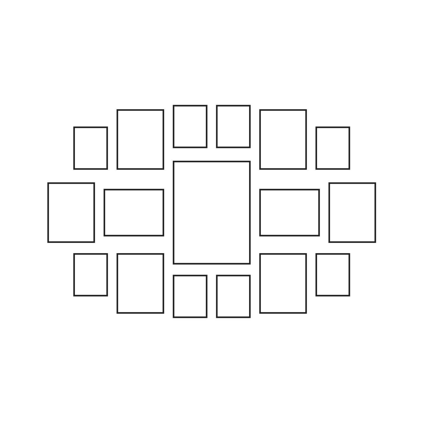 Cypress Frame Gallery Wall - Manor (Black)