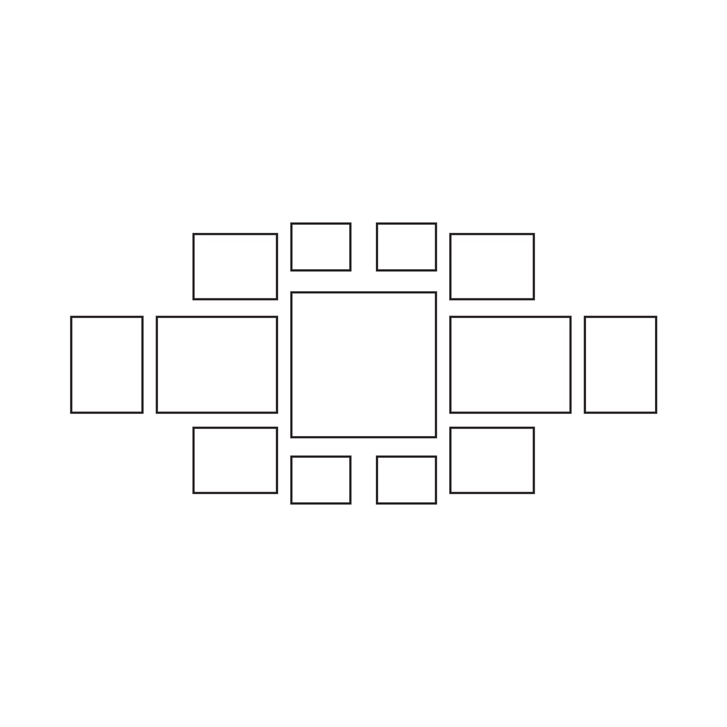 Luna Shadow Frame Gallery Wall - Cove (Black)