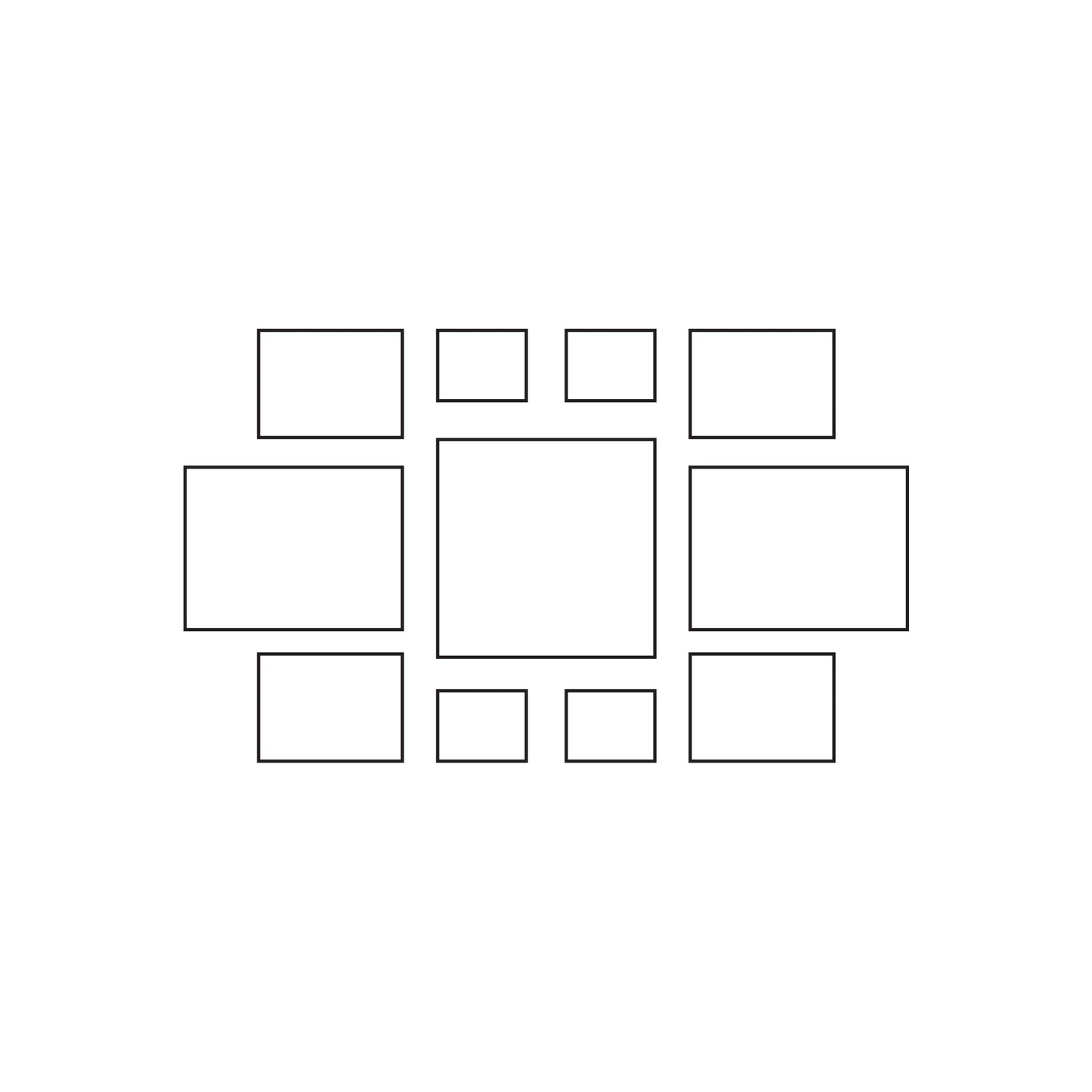 Luna Shadow Frame Gallery Wall - Hearth (Black)