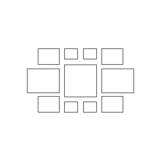 Luna Shadow Frame Gallery Wall - Hearth (Black)