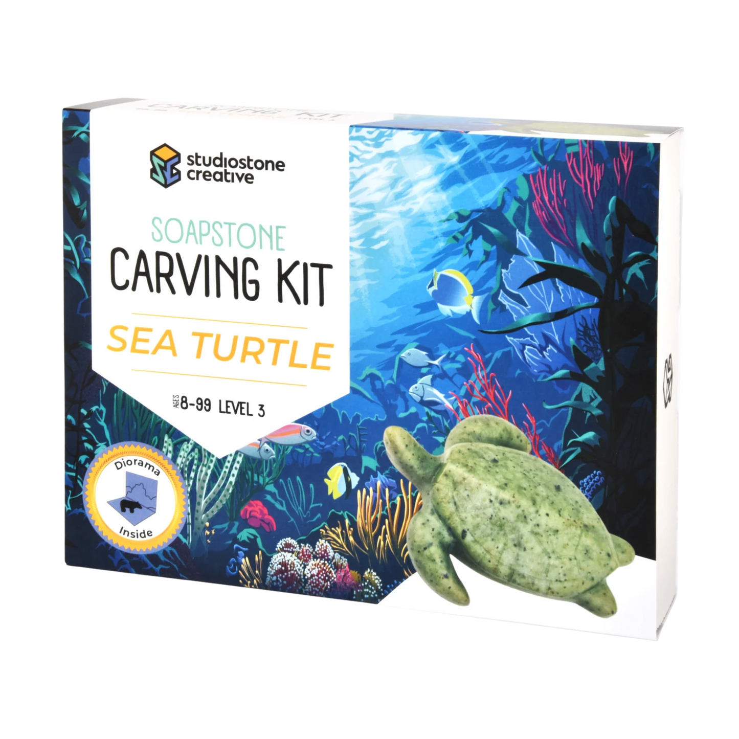 Kit de Sculpture en Stéatite Studiostone Creative - Tortue de Mer
