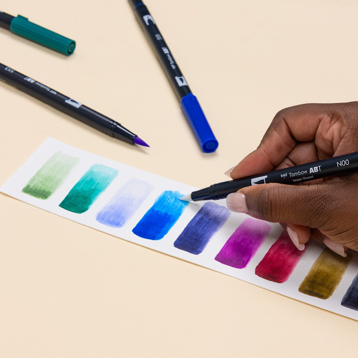 Tombow Dual Brush Pen Set of 10 - Dragons