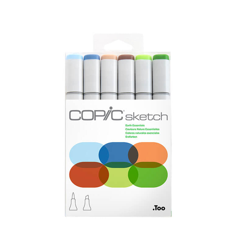 COPIC Sketch Marker Earth Essentials Set of 6