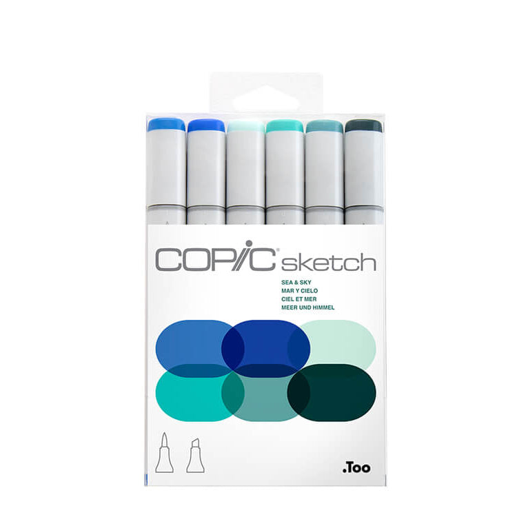 COPIC Sketch Marker Sea & Sky Set of 6