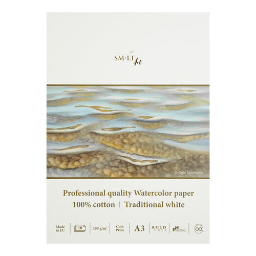 SM•LT Professional Watercolour Glued Pads – 300gsm