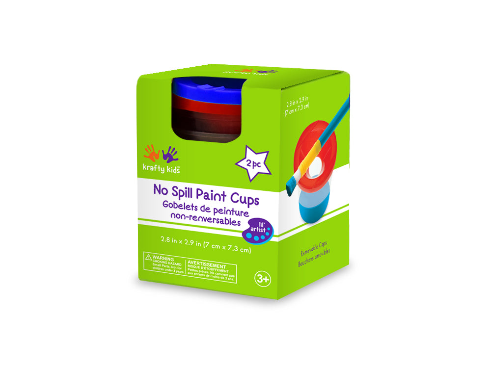 26 Pcs Paint Cups With Lids No Spill Paint Cups With Paint Brushes