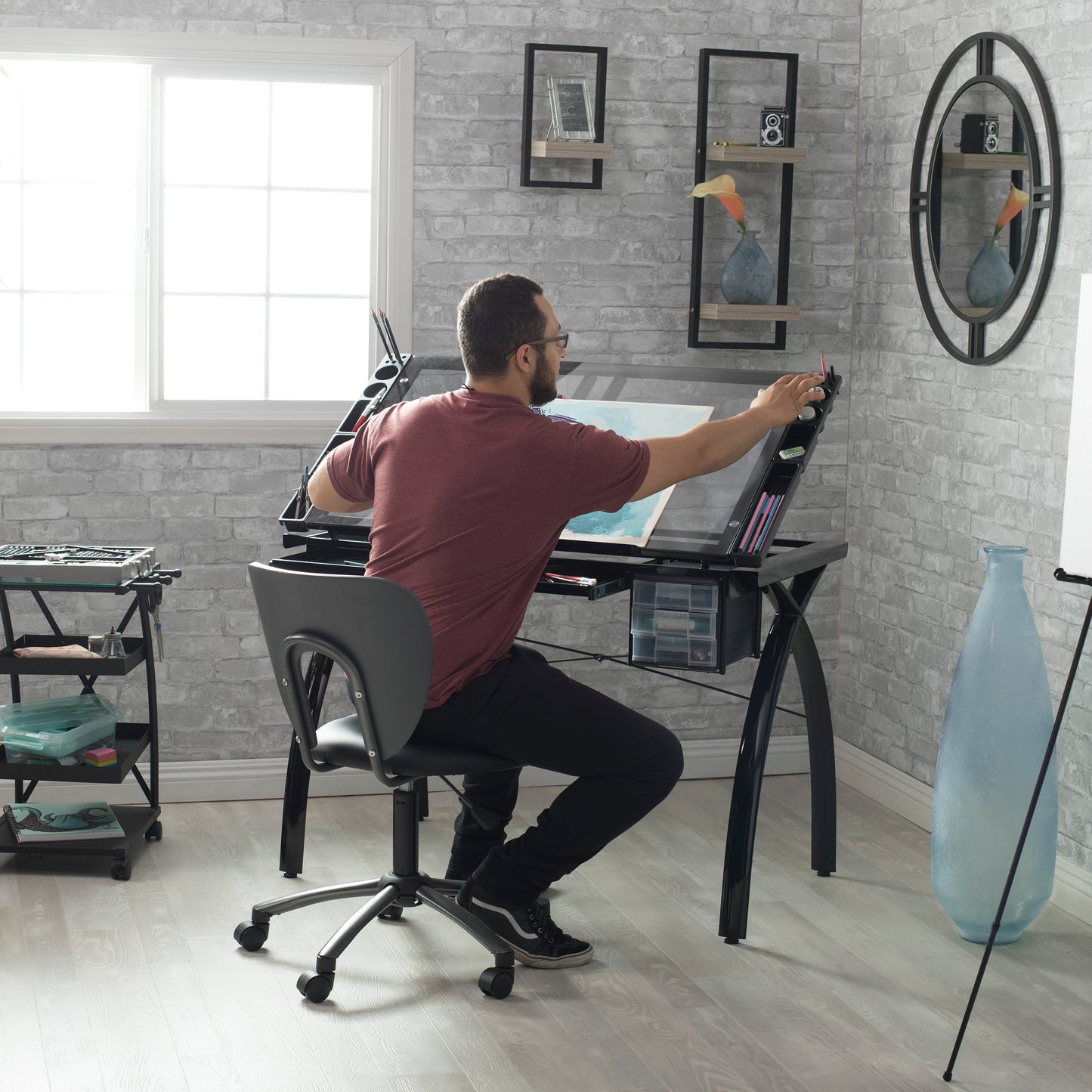 Studio Designs Futura Craft Sation - Black 38" x 24" (Special Order)