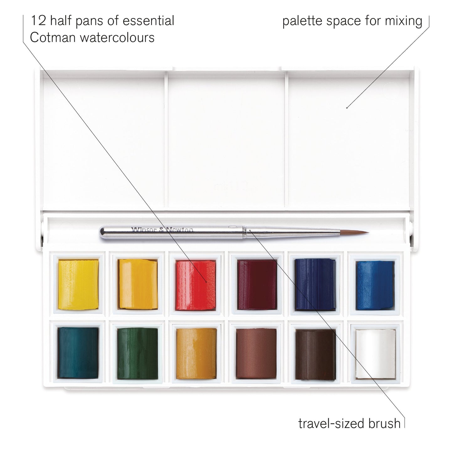 Winsor & Newton Cotman Watercolour Sketchers' Pocket Box Set of 12