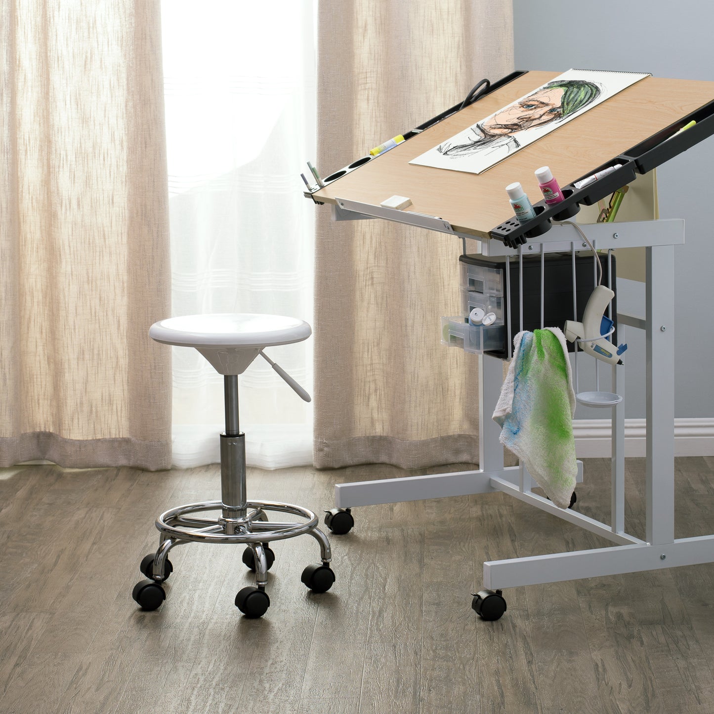 Studio Designs Studio Stool White (Special Order)