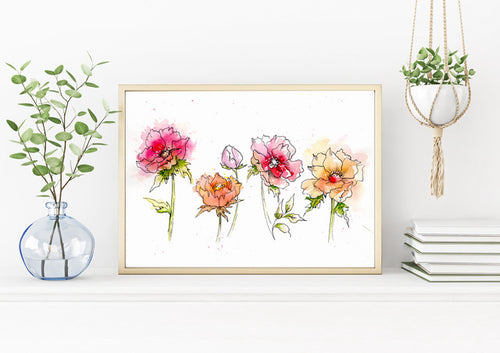 Modern Watercolour Flowers with Willow Wolfe