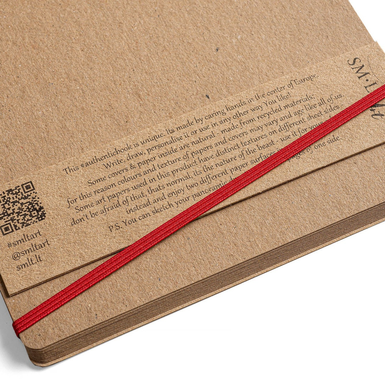 SM•LT #authenticbook Brown Sketch Album – 9" x 7"