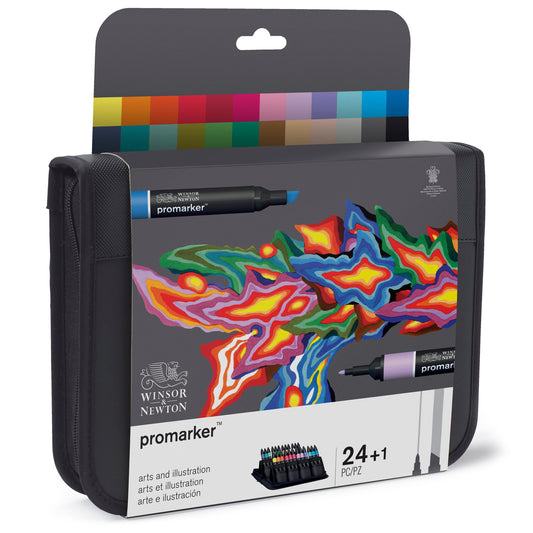 Winsor & Newton Promarker Set of 24 Art & Illustration Wallet