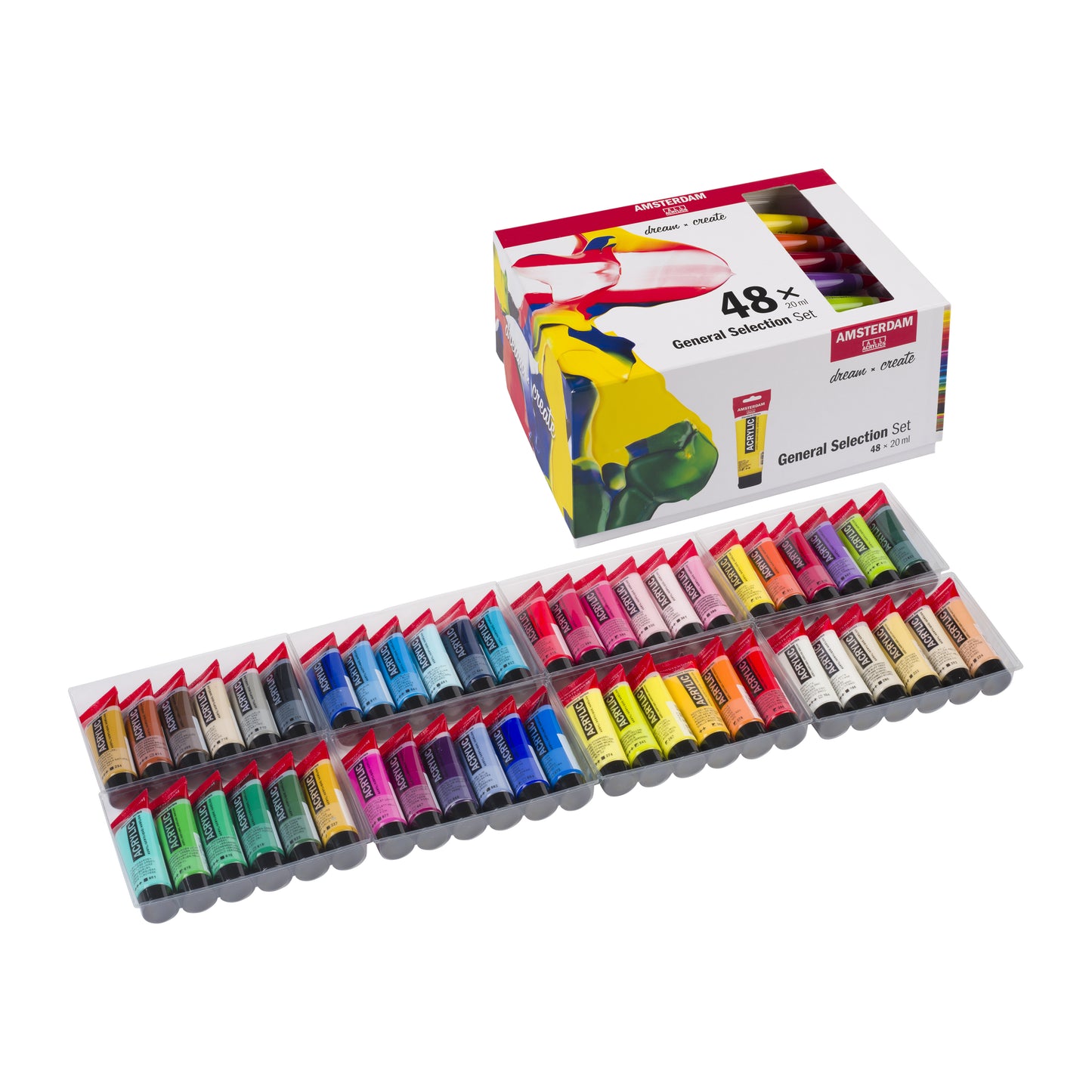 Amsterdam Standard Series Acrylic - General Selection Set of 48 x 20ml